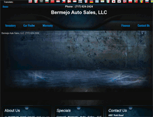 Tablet Screenshot of bermejoautosales.com